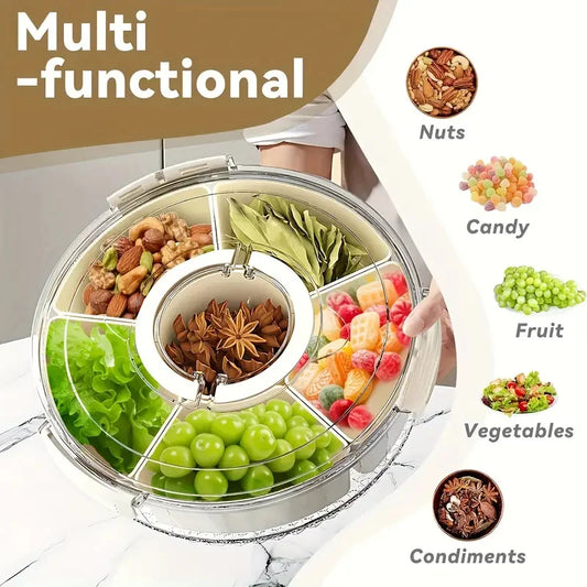 Flower Rotating Snack Tray — The Life of the Party