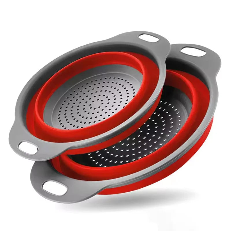 Collapsible Silicone Strainer — Fits in Any Drawer