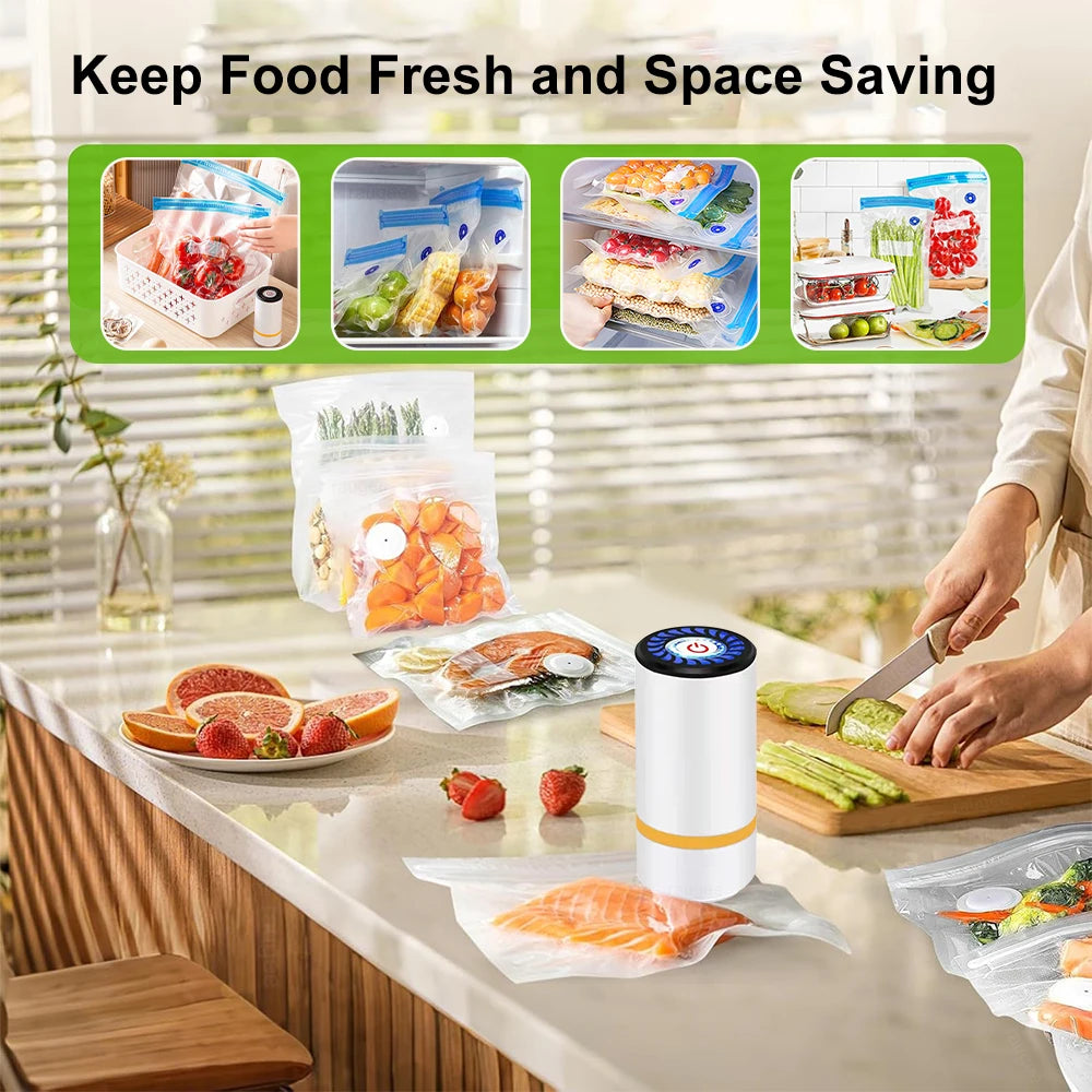 Pocket Vacuum Sealer — Zero Food Waste