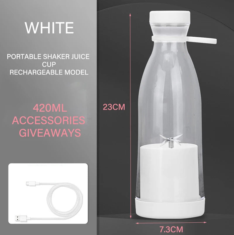 Portable USB Rechargeable Blender for Smoothies & Fresh Drinks