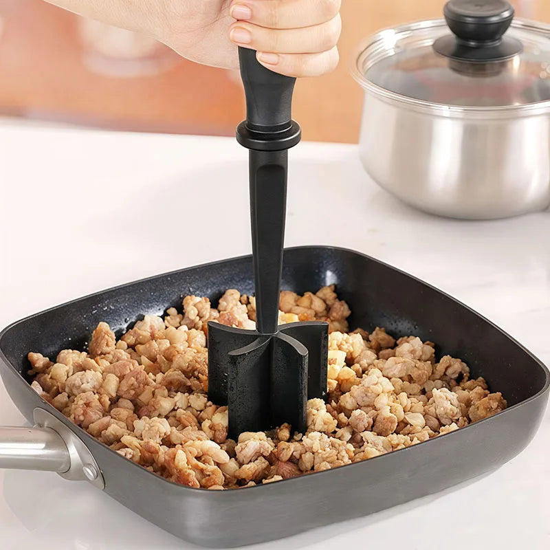 Handheld Meat & Food Masher — Quick Mince, No Electricity
