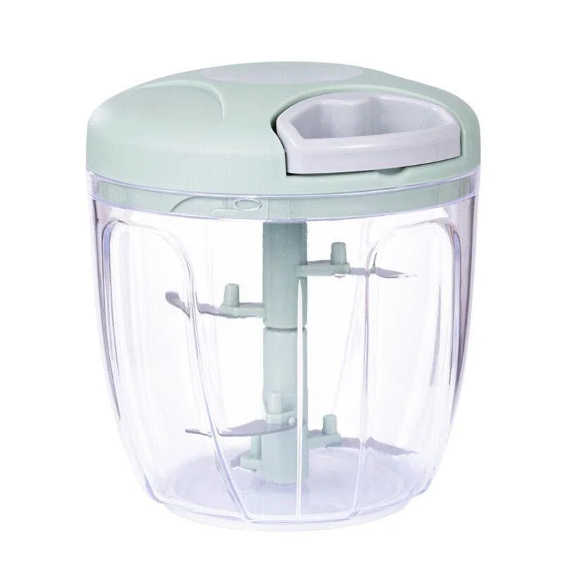 Manual Rotary Chopper — One-Pull Mincing for Veggies & Herbs