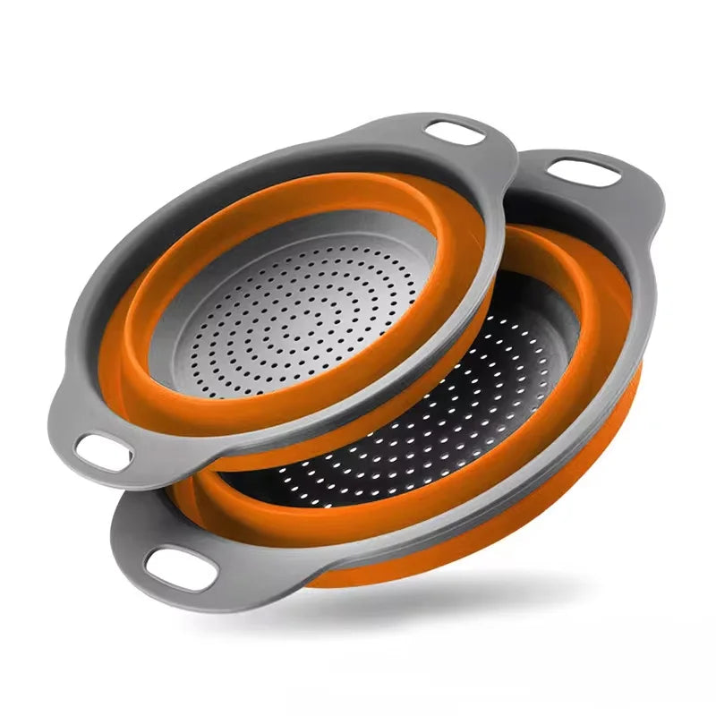 Collapsible Silicone Strainer — Fits in Any Drawer
