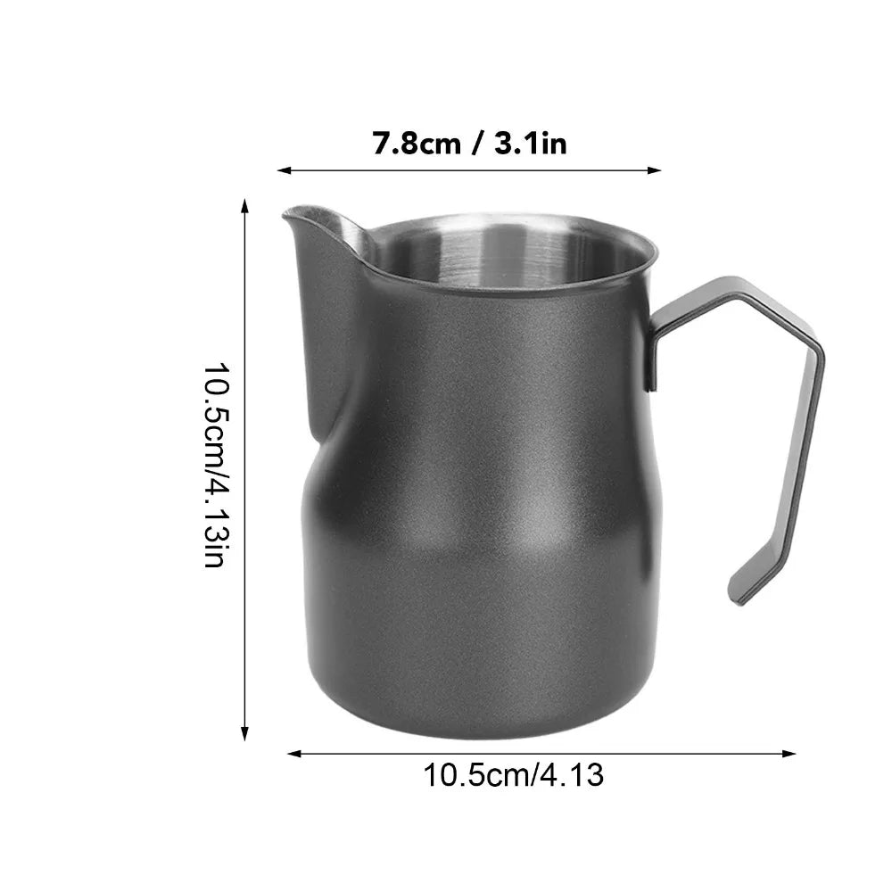 304 Stainless Steel Milk Frothing Pitcher with Precision Pour Spout