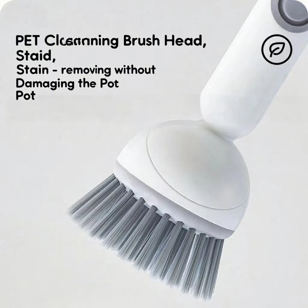 Rotating Kitchen Cleaning Brush with Long Handle
