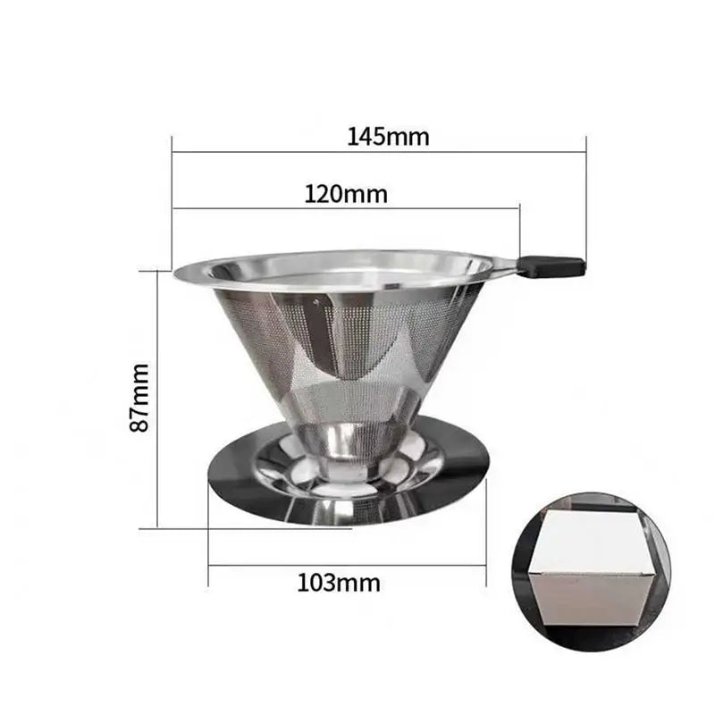 Reusable Pour-Over Coffee Dripper — Paperless & Fuss-Free