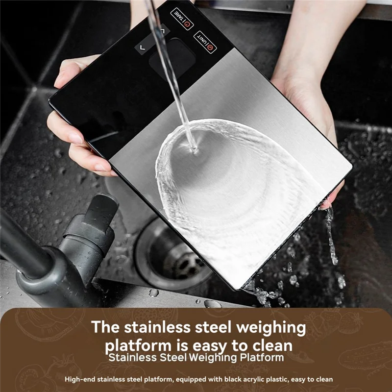 Precision Digital Kitchen Scale — Grams to Pounds Instantly