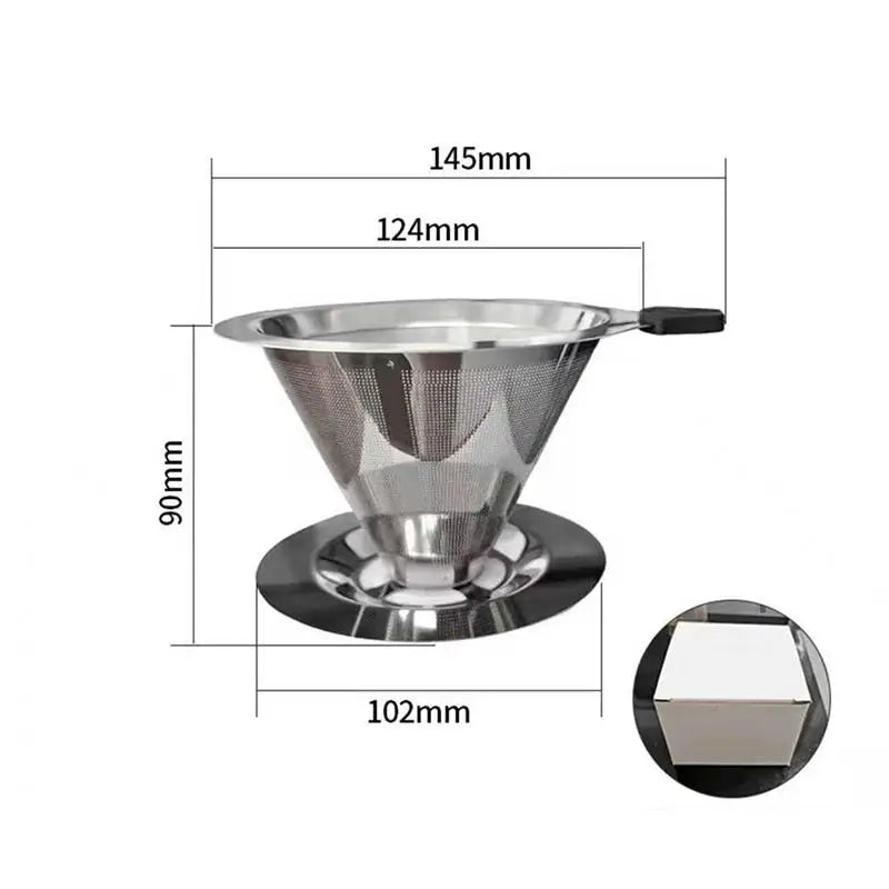 Reusable Pour-Over Coffee Dripper — Paperless & Fuss-Free