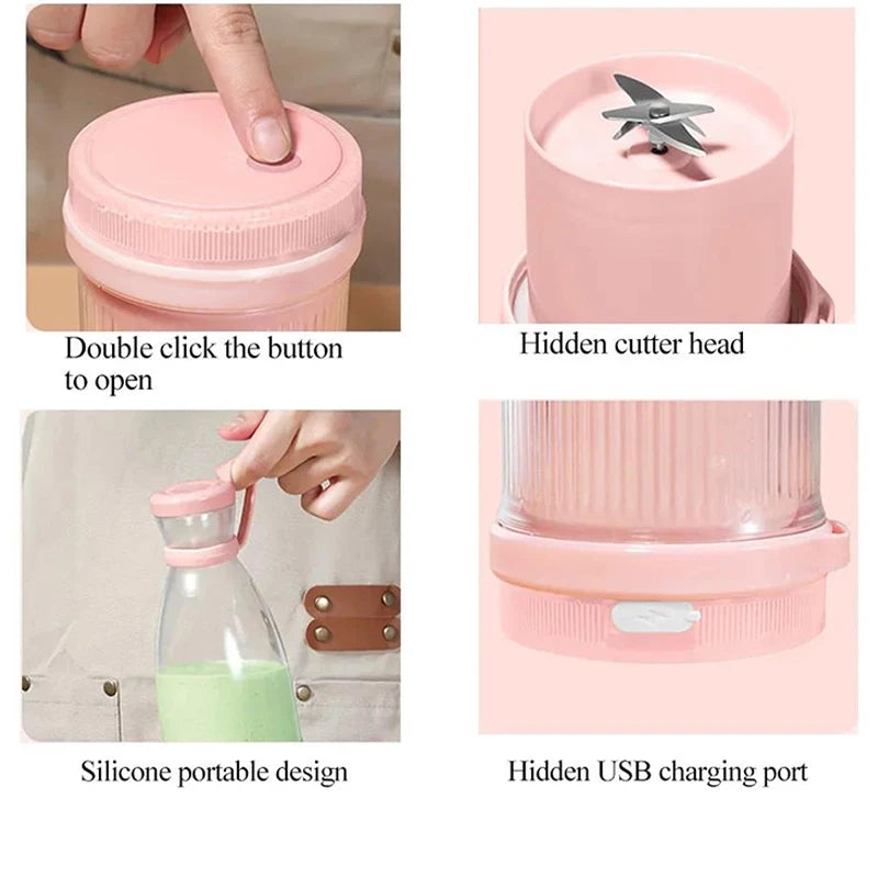Portable USB Rechargeable Blender for Smoothies & Fresh Drinks