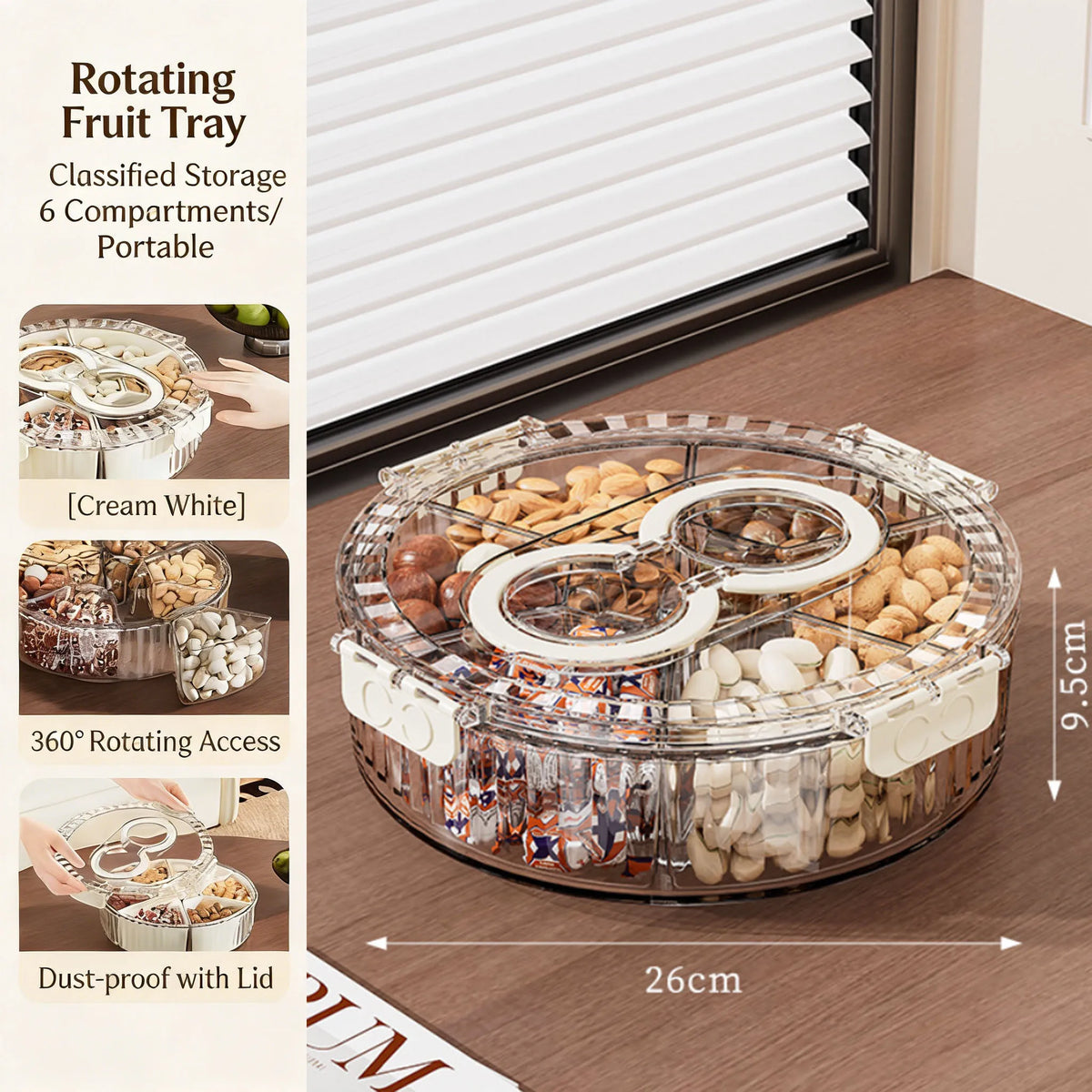 Flower Rotating Snack Tray — The Life of the Party