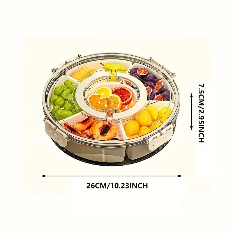 Flower Rotating Snack Tray — The Life of the Party