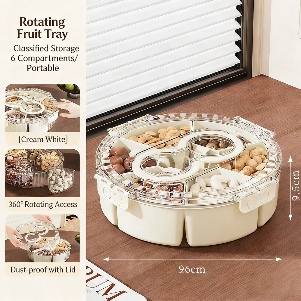 Flower Rotating Snack Tray — The Life of the Party