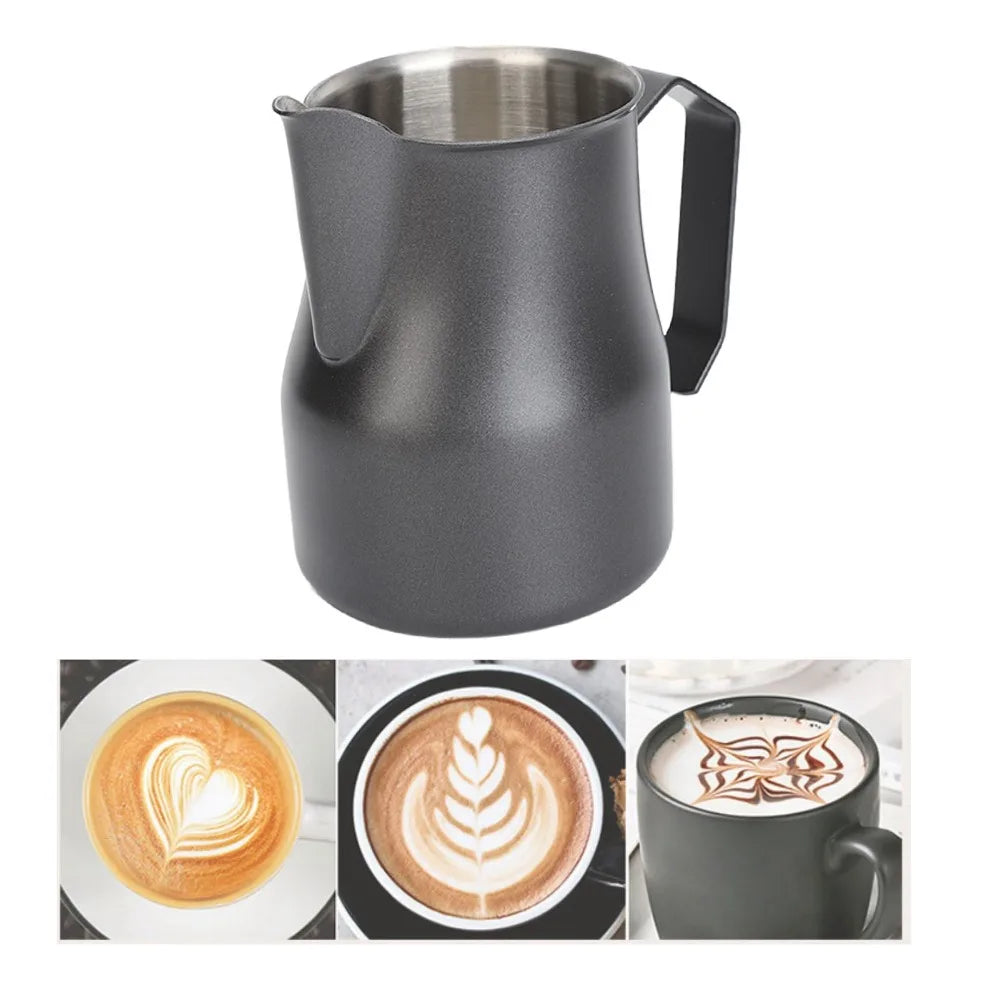 304 Stainless Steel Milk Frothing Pitcher with Precision Pour Spout
