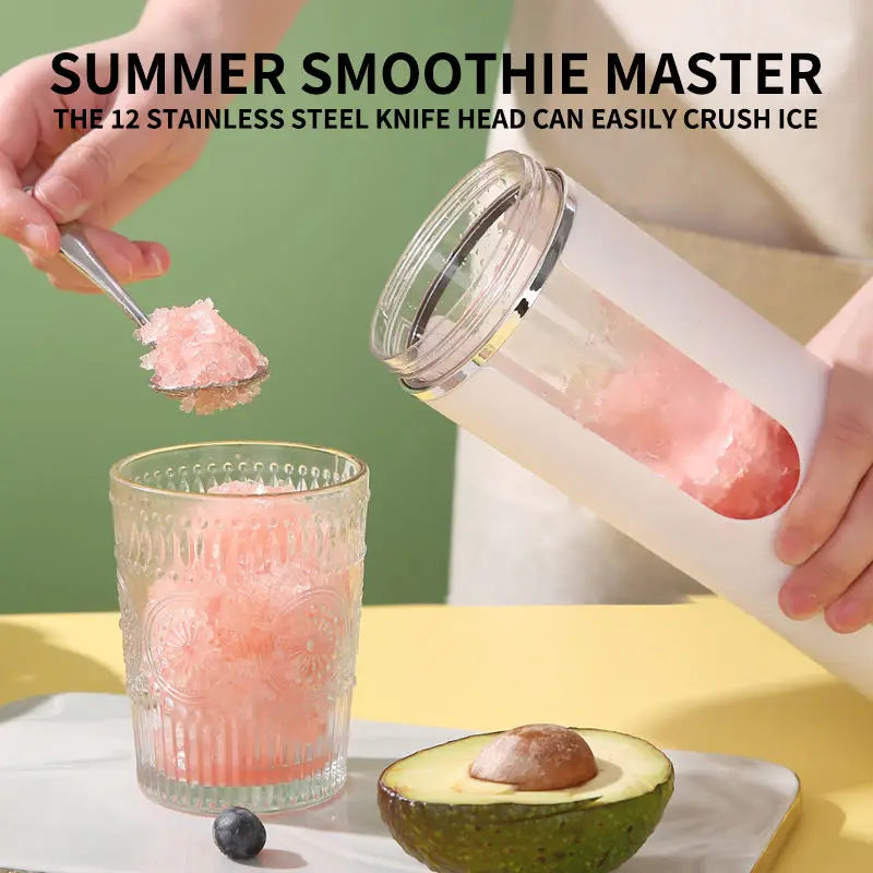 530ml Portable USB Rechargeable Blender with 12 Blades