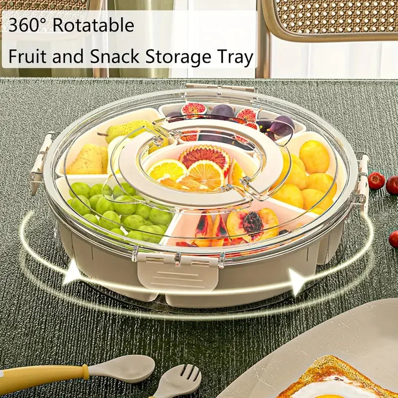Flower Rotating Snack Tray — The Life of the Party