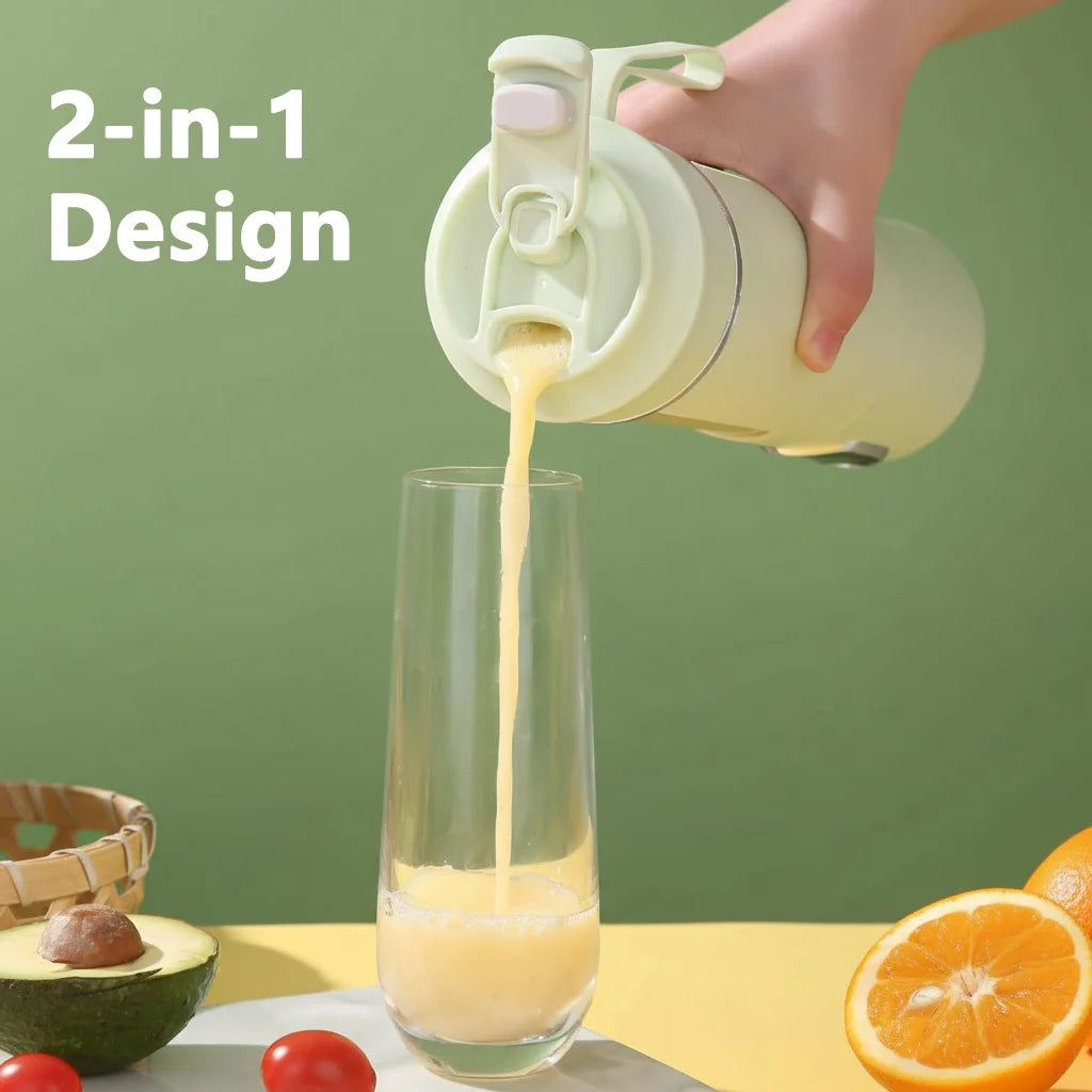 530ml Portable USB Rechargeable Blender with 12 Blades