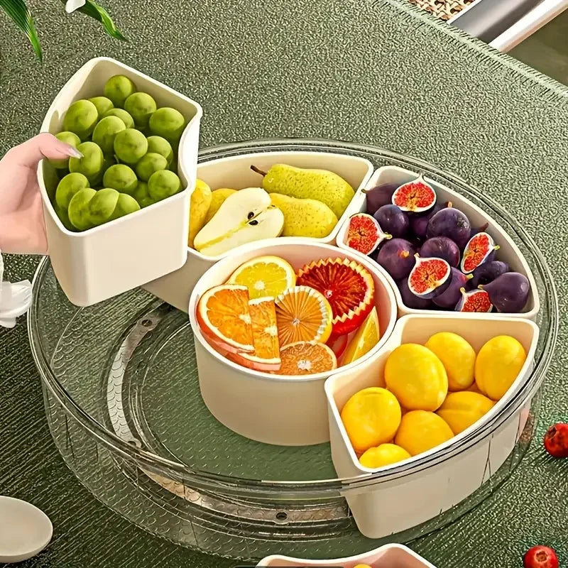 Flower Rotating Snack Tray — The Life of the Party