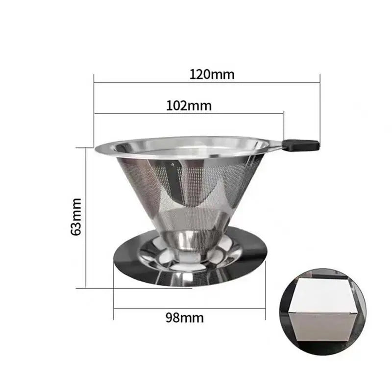 Reusable Pour-Over Coffee Dripper — Paperless & Fuss-Free
