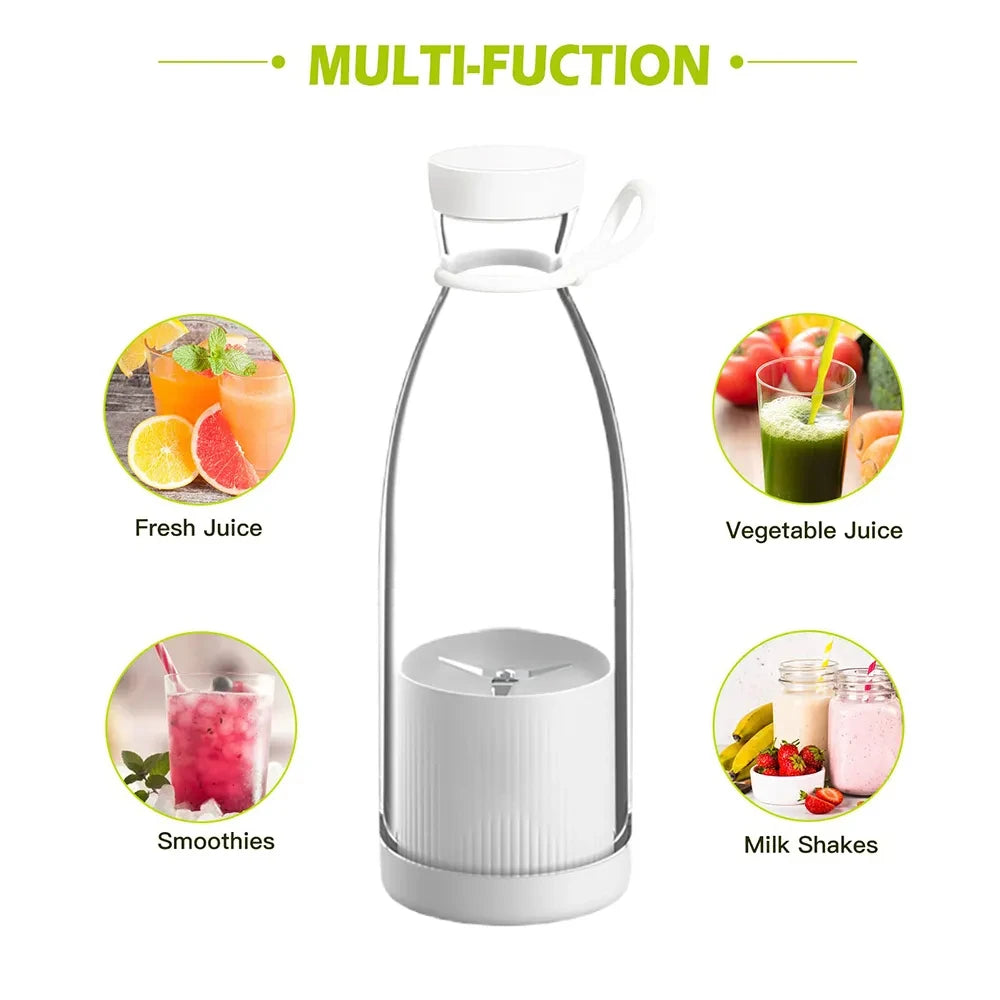 Portable USB Rechargeable Blender for Smoothies & Fresh Drinks