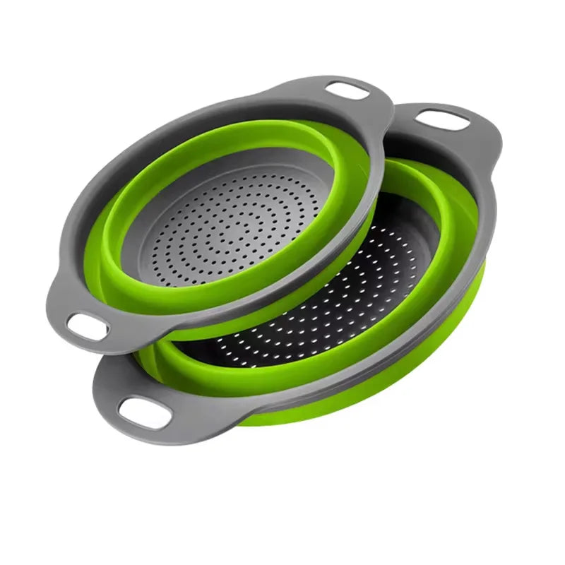 Collapsible Silicone Strainer — Fits in Any Drawer